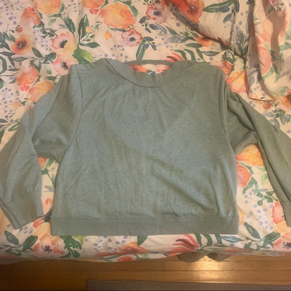Anthropologie sweater // Pilcro Ryanne Open Back Sweatshirt - Picture 5 of 13